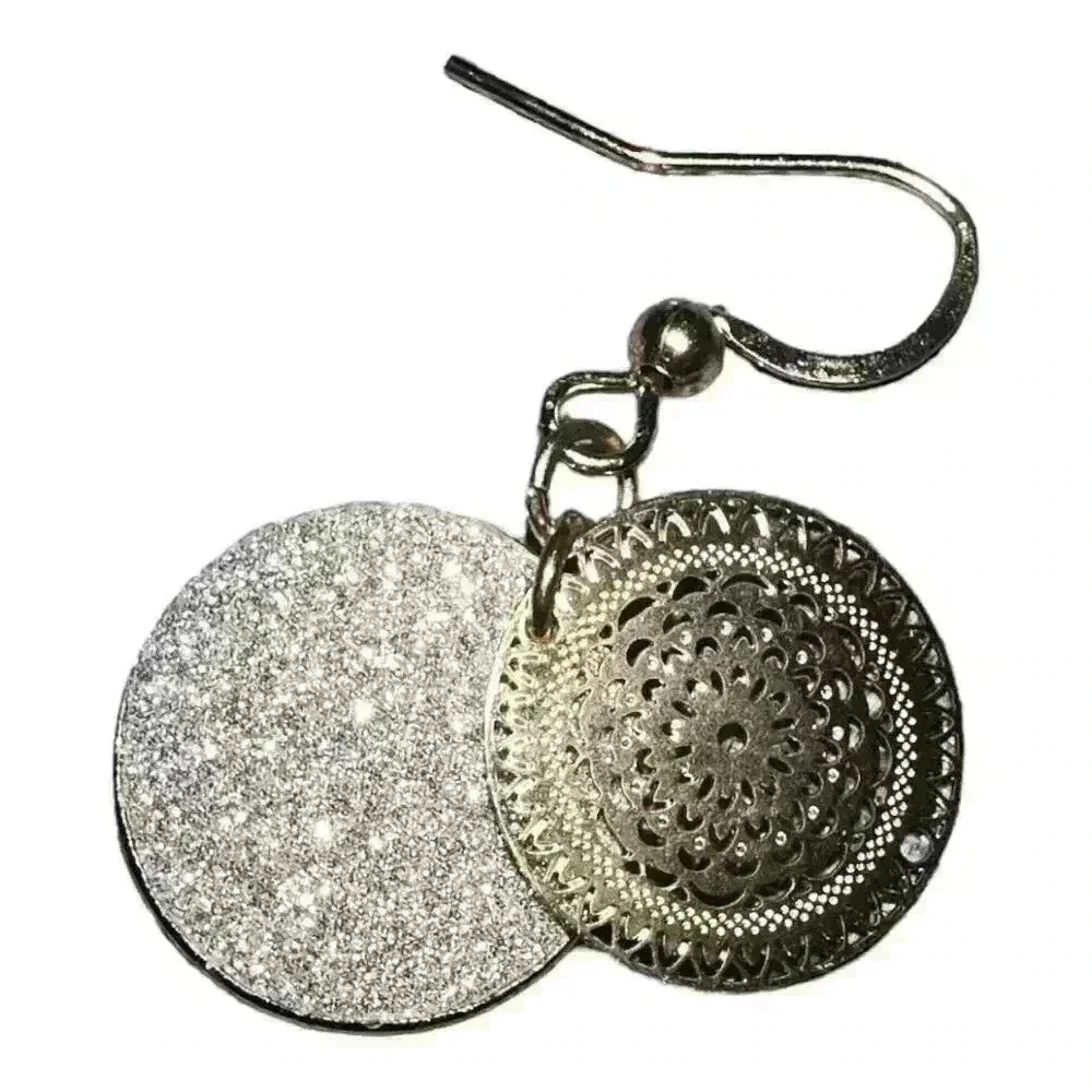 I.N.C.‎ Gold/Silver Round Drop Earrings